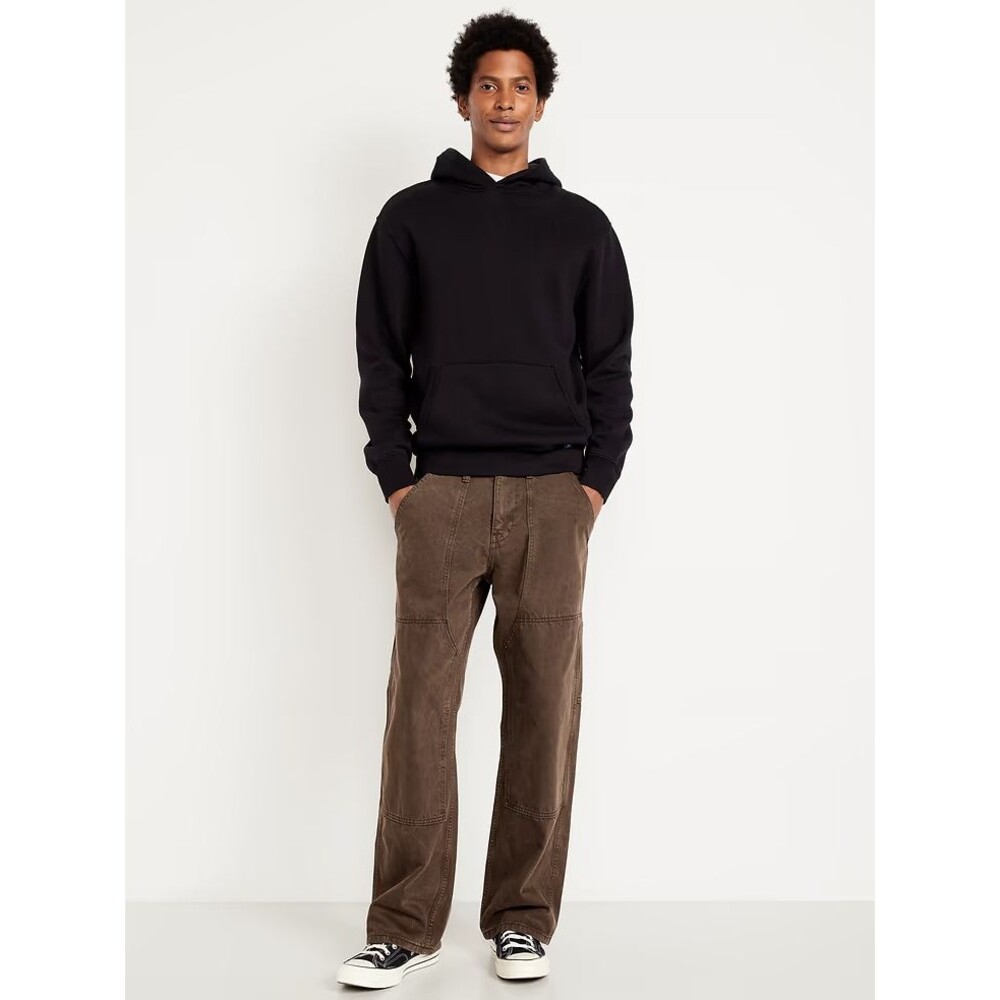 OLD NAVY 90s Baggy Double-Knee Carpenter Jeans Mens 38x34 Brown 100% Cotton NEW